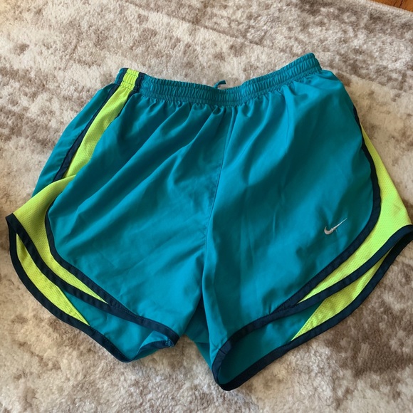 teal nike running shorts